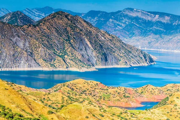 Vacker Utsikt Över Nurek Reservoir Tadzjikistan — Stockfoto