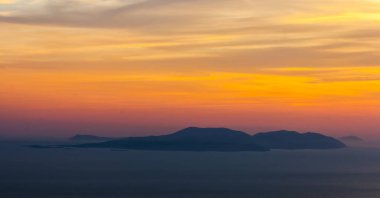 Sveti Nikola 'nın tepesinden Hvar adasının en yüksek manzarası.