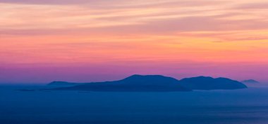 Sveti Nikola 'nın tepesinden Hvar adasının en yüksek manzarası.
