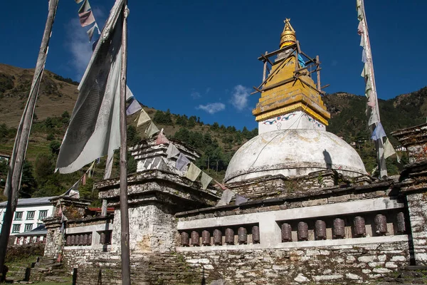 Junbesi Nepal Circa Październik 2013 Stupa Junbesi Około Października 2013 — Zdjęcie stockowe