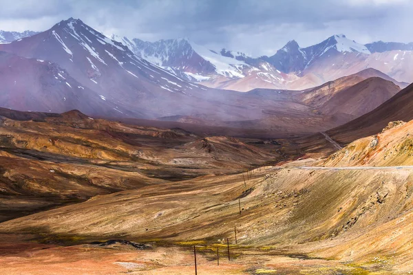 Beautiful View Pamir Mountains Baital Pass Tajikistan — стокове фото