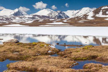 Kırgızistan 'ın Issyk Kul Bölgesinde Barskoon (Arabel) Syrts