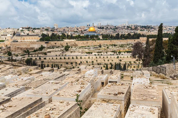 Jerusalem Israel Circa Maj 2018 Wspaniała Panorama Miasta Jerozolima Około — Zdjęcie stockowe