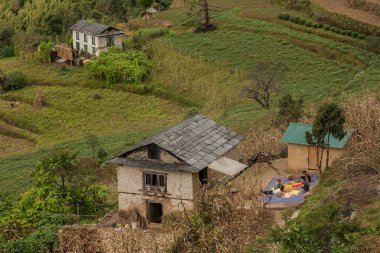 BUPSA, NEPAL - CIRCA ECTOBER 2013: Bupsa köyü Ekim 2013 Bupsa.