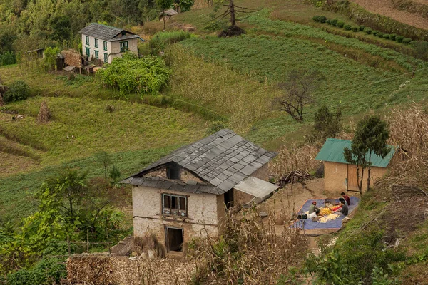 BUPSA, NEPAL - CIRCA ECTOBER 2013: Bupsa köyü Ekim 2013 Bupsa.