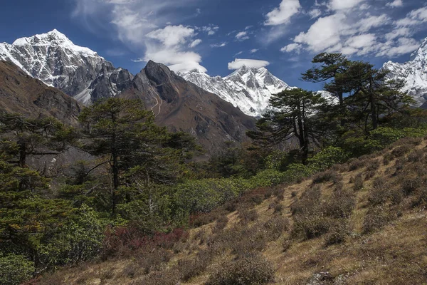 Namche Bazar Nepal Circa Οκτωβριοσ 2013 Άποψη Των Ιμαλαΐων Από — Φωτογραφία Αρχείου