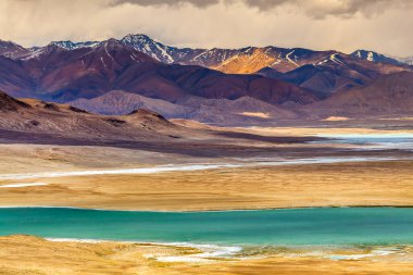 Tacikistan 'daki Pamir Dağları' nın güzel manzarası