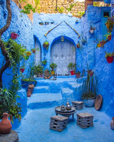 Casa azul en Marruecos