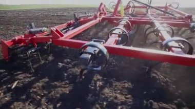 Kırmızı ekiciler baharda tarlayı sürerler.