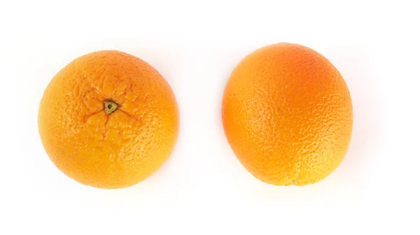 Апельсини Білому Тлі — стокове фото