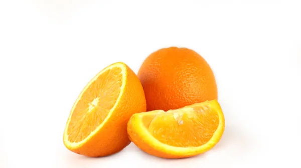 Pomarańcze Białym Tle — Zdjęcie stockowe