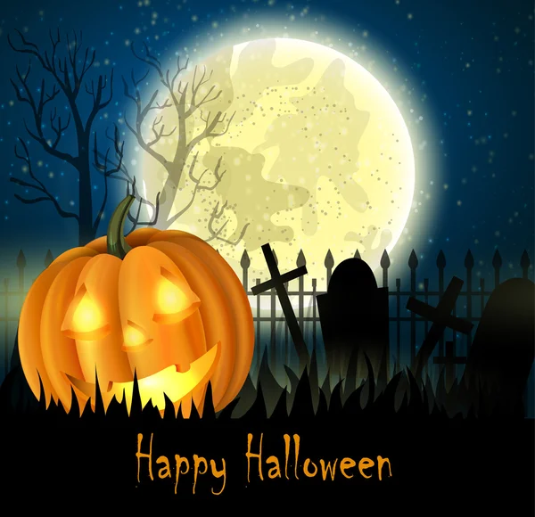 Gruseliger Hintergrund zu Halloween — Stockvektor