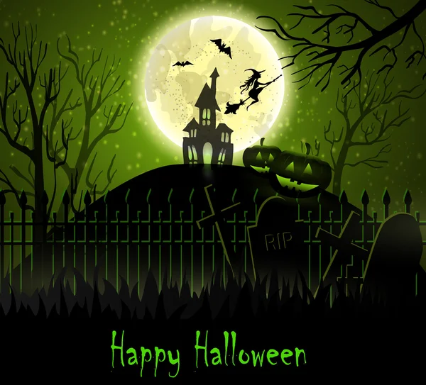 Halloween spooky bakgrund — Stock vektor