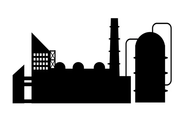 Silueta icono de la industria — Archivo Imágenes Vectoriales