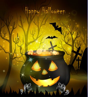 Halloween cadı kazanı