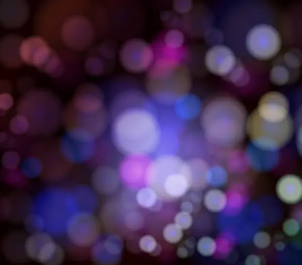 Fondo mágico con bokeh noche — Vector de stock