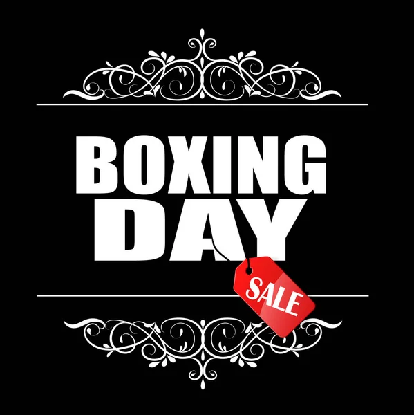 Πανό "πώληση" Boxing day. — Διανυσματικό Αρχείο