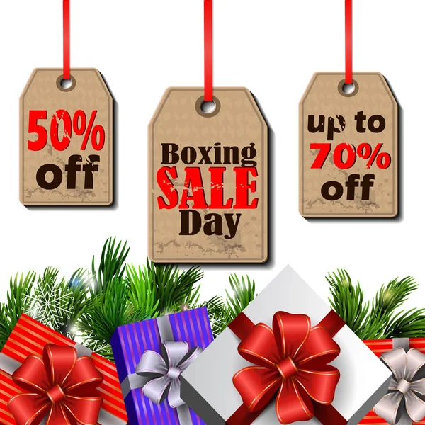 Boxing day ετικέτα — Διανυσματικό Αρχείο