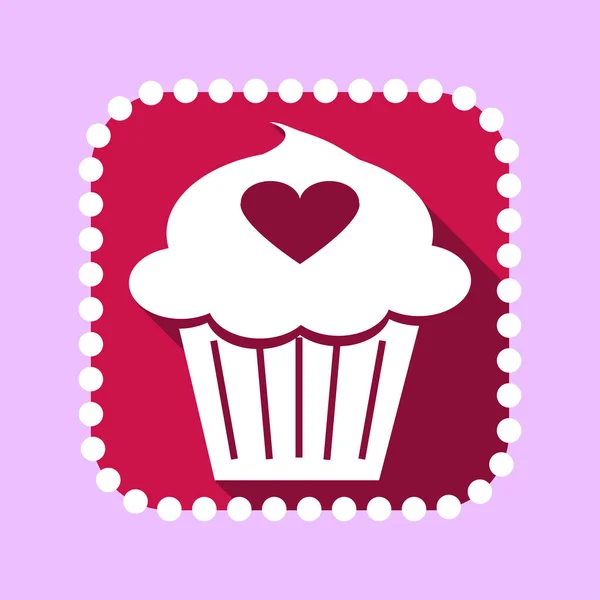 Lindo precioso cupcake — Archivo Imágenes Vectoriales