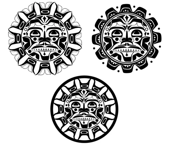 Güneş sembolünün vektör illüstrasyonu