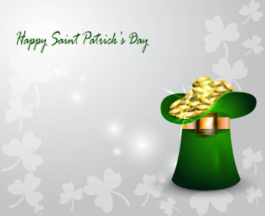 Gökkuşağı ile St Patricks günü yeşil şapka