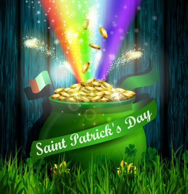 St. Patrick s gün sembol yeşil ot