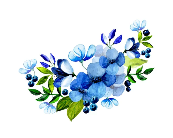 Suluboya vektör çiçek buketi el boyalı