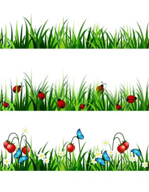 Yeşil çim sorunsuz ayarla