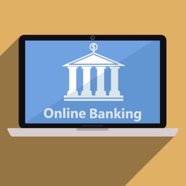 Mobil bankacılık ve online ödeme için kavram