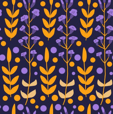 Şirin Vektör Çiçeksiz desen