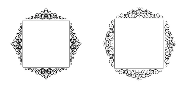 复古巴洛克式框架 — 图库矢量图片