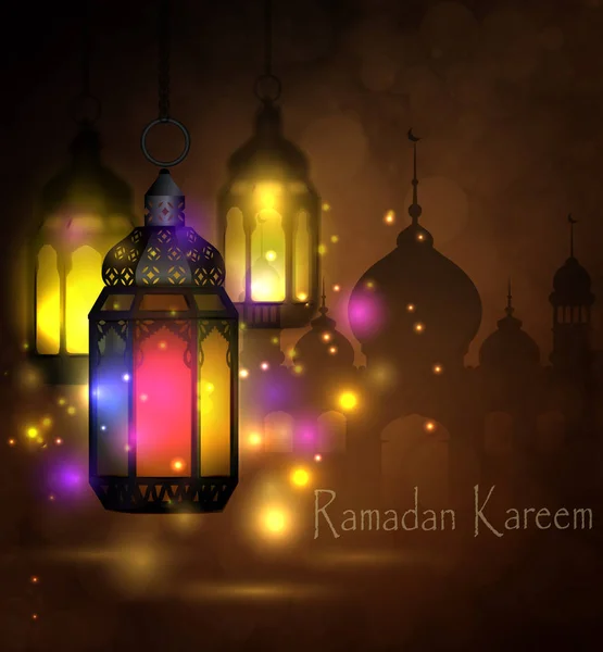 Ramadan kareem, Grußhintergrund — Stockvektor