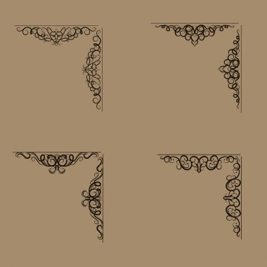 Girdap çiçek tasarım kümesi