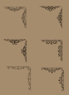 Girdap çiçek tasarım kümesi