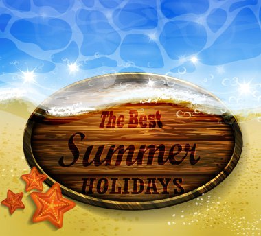 Güzel plaj manzarası