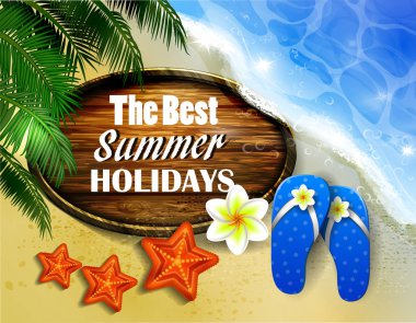 Güzel plaj manzarası