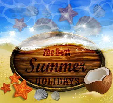 Güzel plaj manzarası