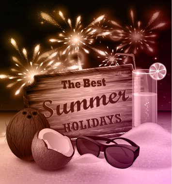 tropikal vektör arka plan