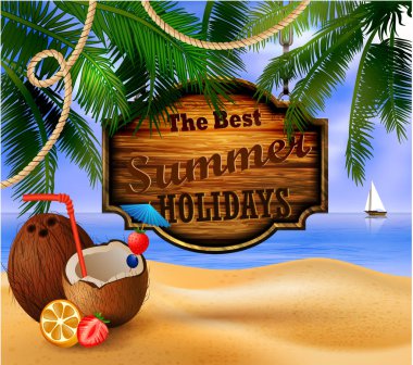 tropikal vektör arka plan