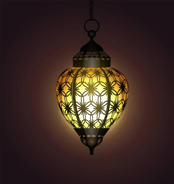 Ramadan Kareem lanternă arabă — Vector de stoc