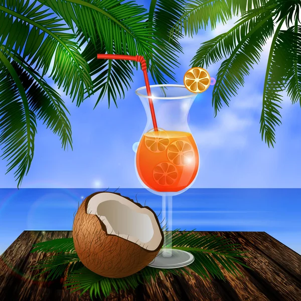 Tropical vector background Vector Graphics