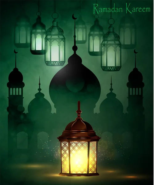 Ramadan kareem, Grußhintergrund — Stockvektor
