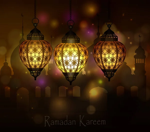 Ramadan Kareem, greeting background — Stock Vector