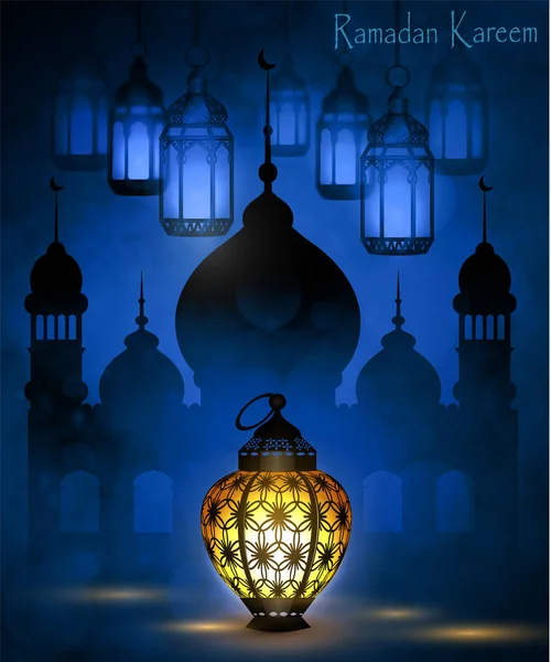 Ramadan Kareem, fond de salutation — Image vectorielle