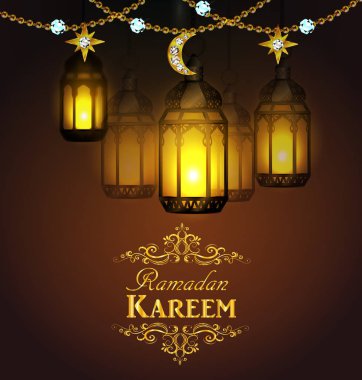 Işıkları ile karmaşık Arapça lambalar