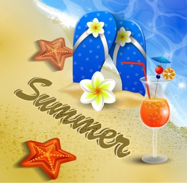 Güzel plaj manzarası