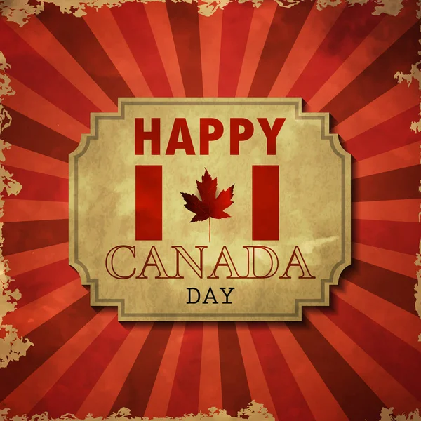 Illustrazione vettoriale di Happy Canada Day . — Vettoriale Stock