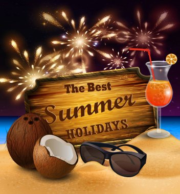 tropikal vektör arka plan