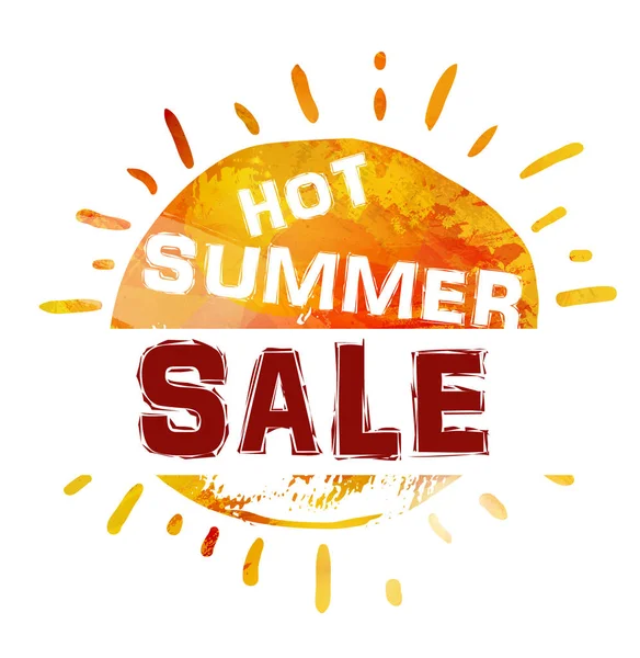 Yaz satışı büyük başlığı. Parlak şablon afiş