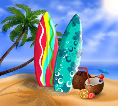 egzotik hindistancevizi kokteyl